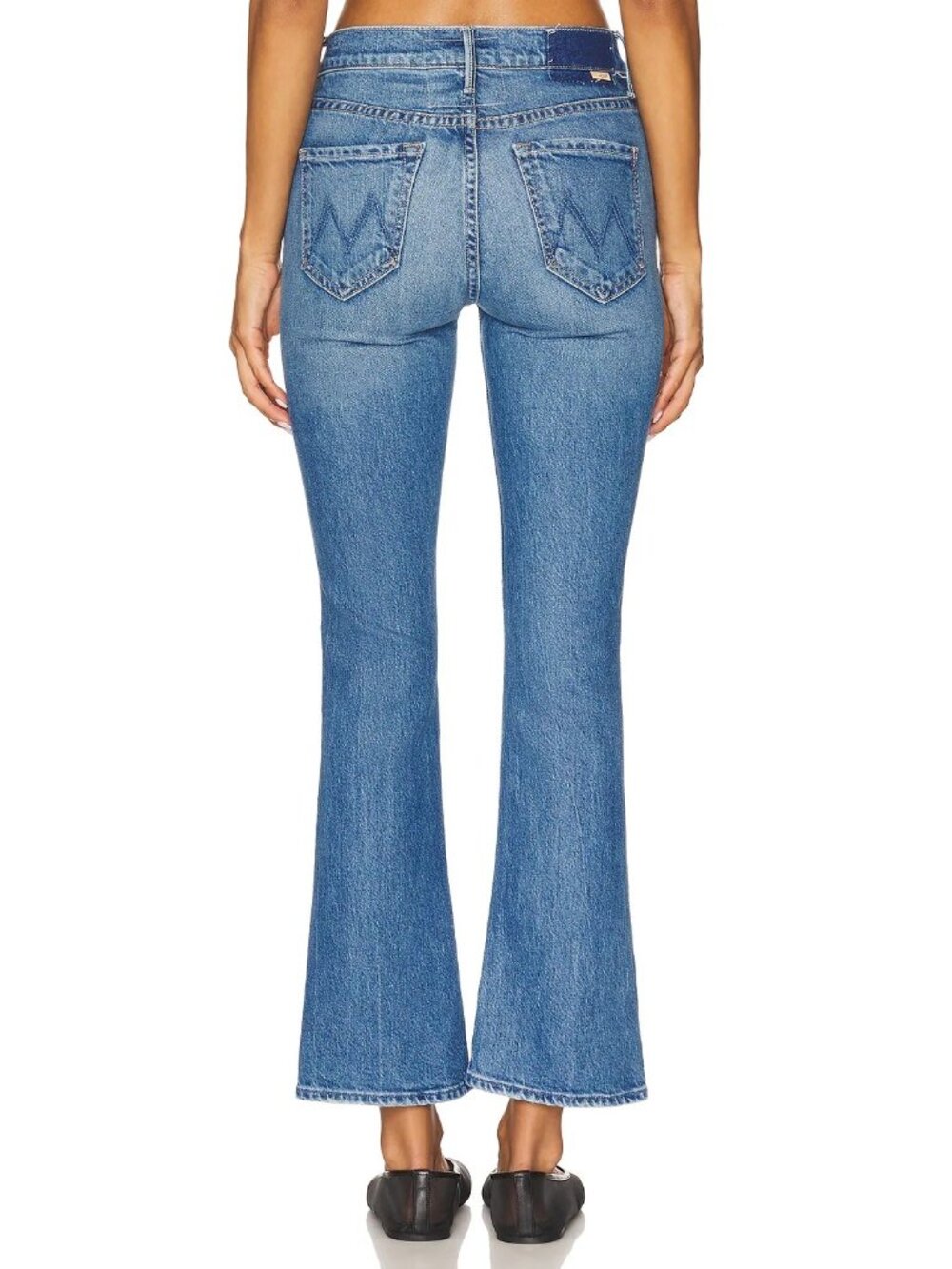 Mother The Outsider Flood Denim Flare Blue Jeans Field Trip Womens 26 - Picture 2 of 15